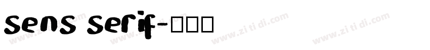 sens serif字体转换